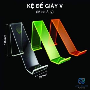 KỆ , GIÁ ĐỠ MICA MÀU TRƯNG BÀY SẢN PHẨM : GIÀY DÉP, DÂY NỊCH , GIÁ RUỘT GIÀY - CHẤT LƯỢNG CAO - GIÁ RẺ